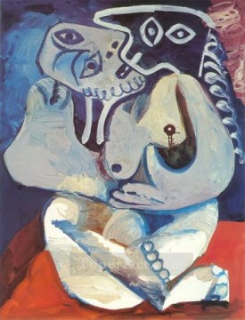 パブロ・ピカソ Painting - 肘掛け椅子に座る女性 1971年 パブロ・ピカソ